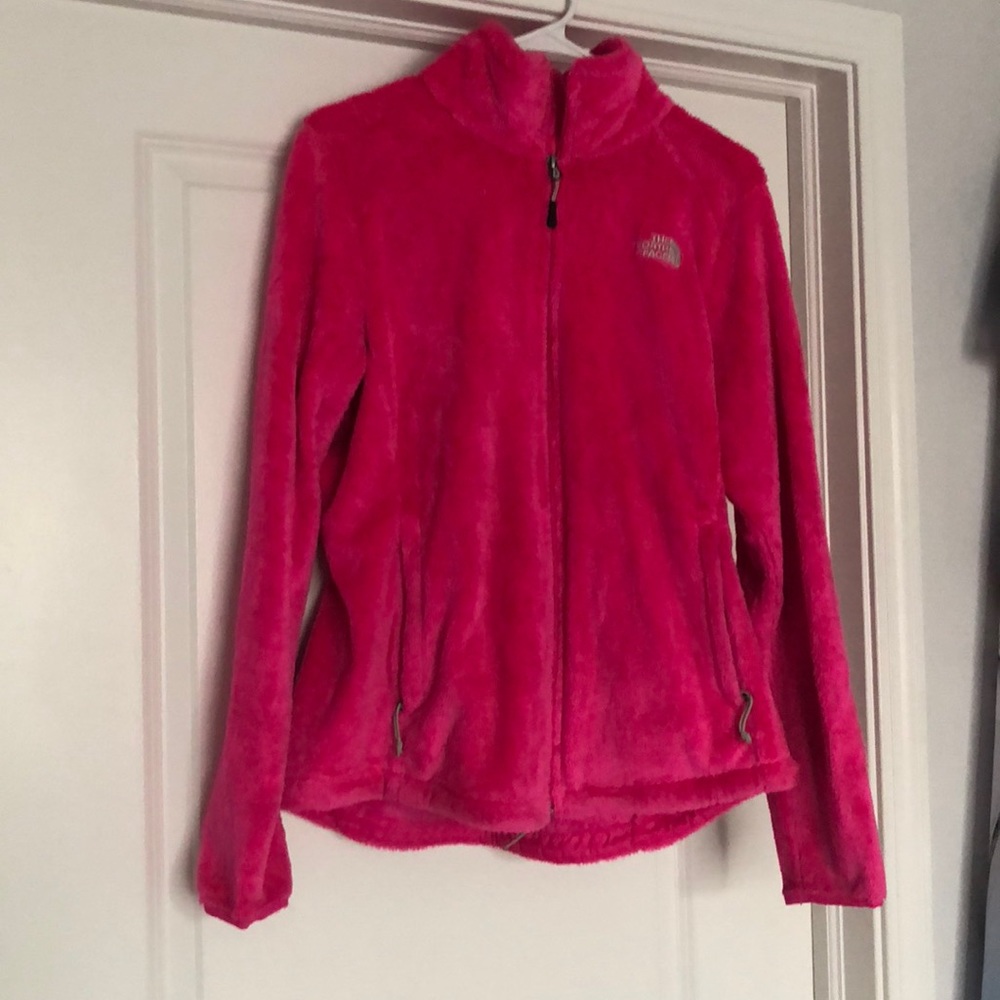 Brand New Pink Fuzzy North Face Jacket